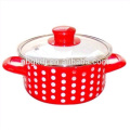 Set de utensilios de cocina de 5 pcs Enamelware Chefmate con tapa de vidrio